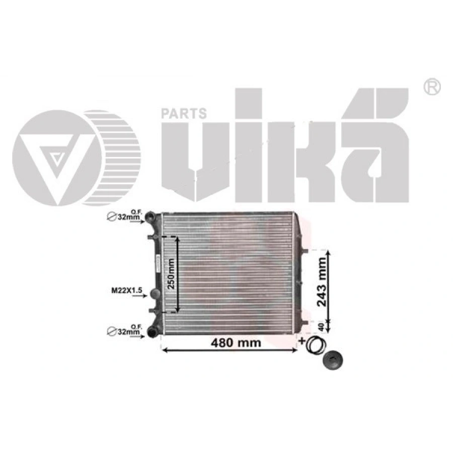 SU RADYATÖRÜ RAPID-TOLEDO CAYB-CXMA-CLNA 1,6 TDI 12-