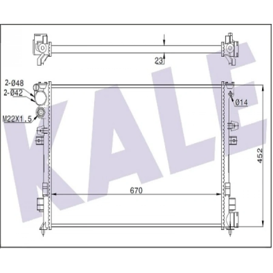 SU RADYATÖRÜ SCUDO-JUMPY-EXPERT 1,9 D 96-