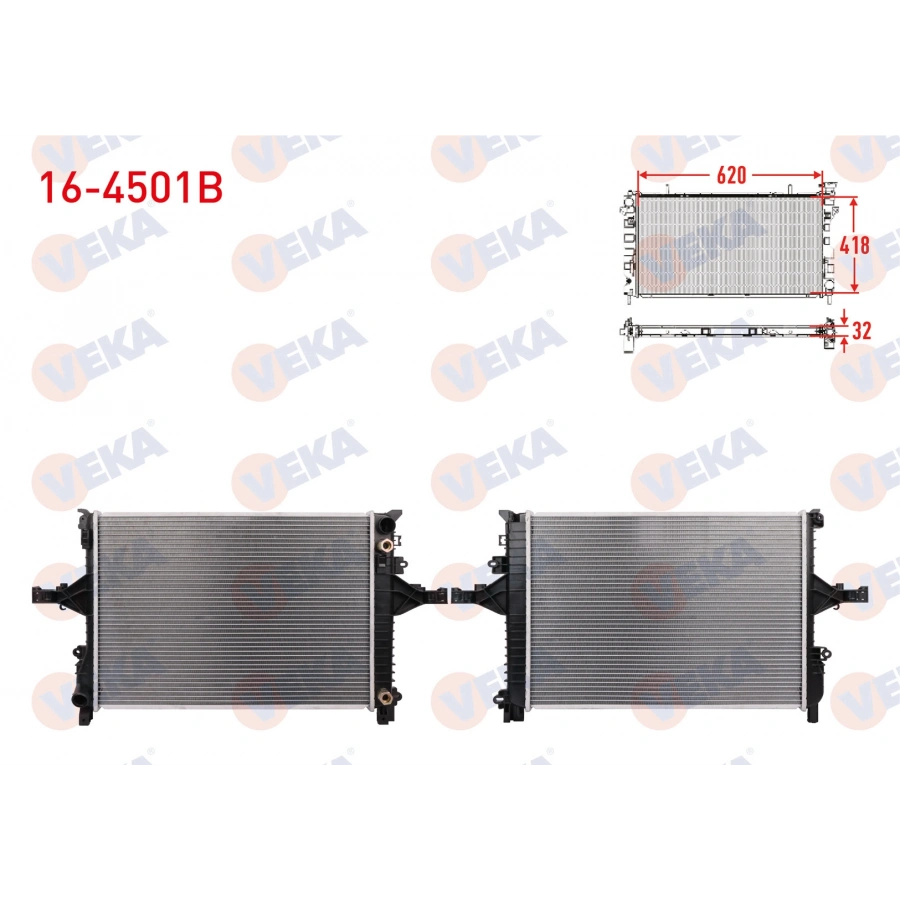 SU RADYATÖRÜ VOLVO S60 (01=10) S80 (98-06) V70 (00=07) XC70 (00=07)