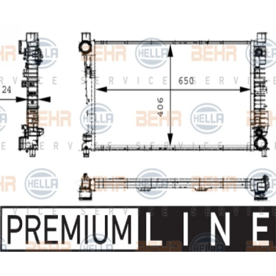 SU RADYATÖRÜ W203-209 BM 00-07