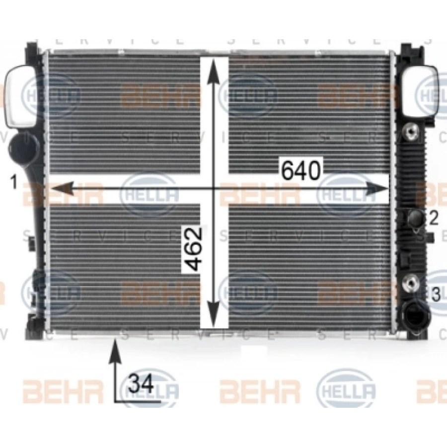 SU RADYATÖRÜ W221-216 BM 06-