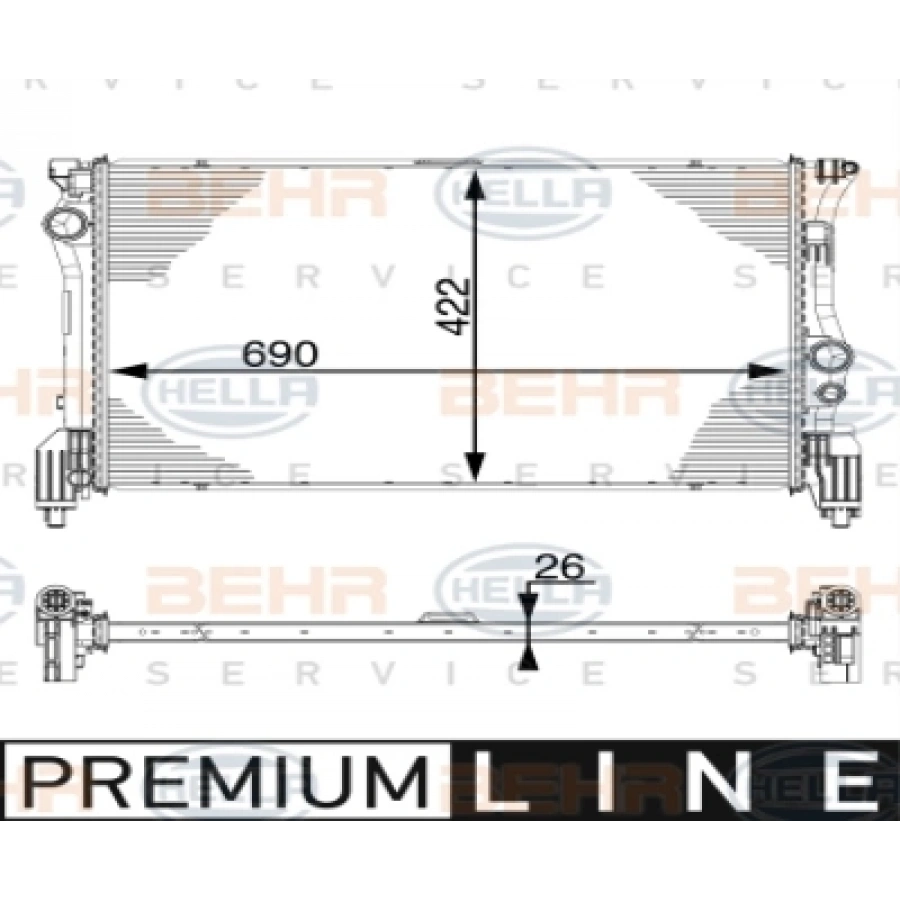 SU RADYATÖRÜ W447 M651-274 14-