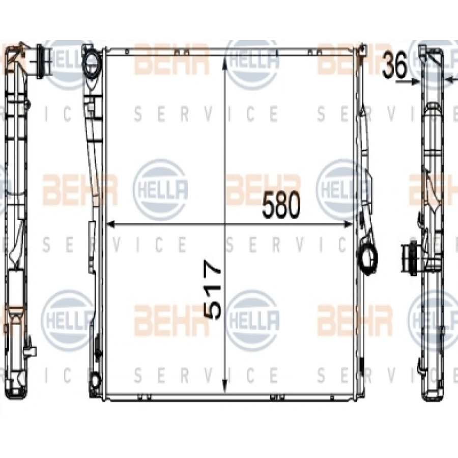 SU RADYATÖRÜ X3 E83 M57N-N47 05-