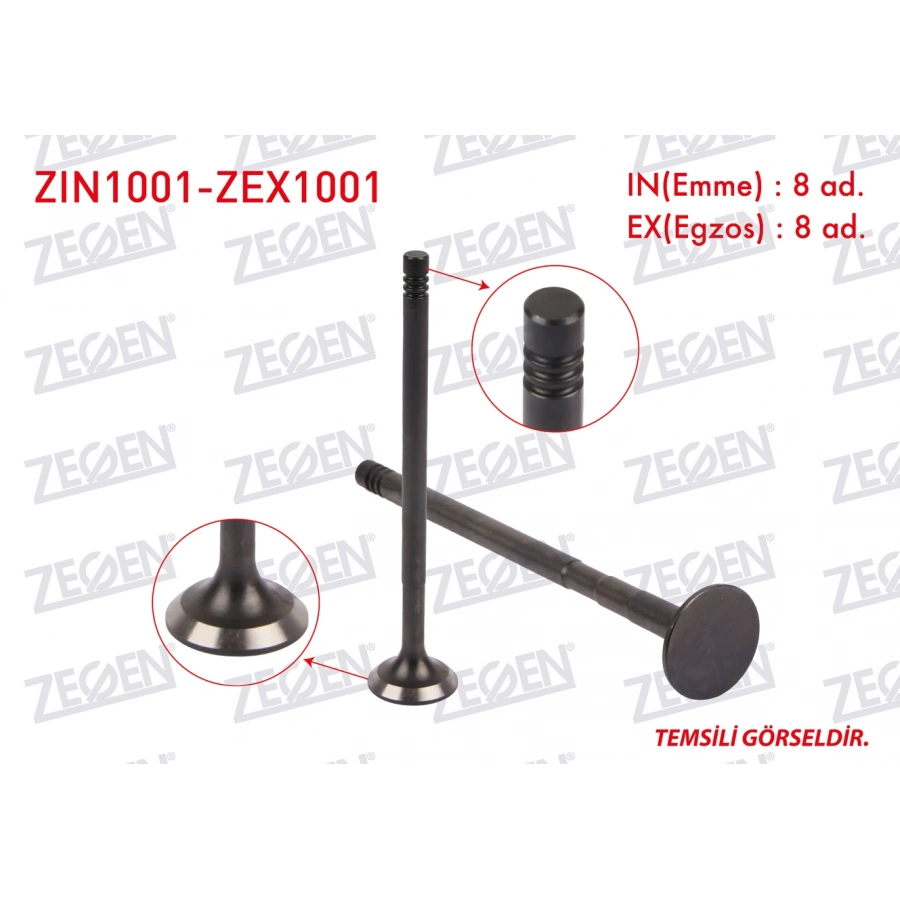 SUBAP TAKIM (NITRASYONLU) CHEVROLET LACETTI 1.4 16V ENG. (F14D3)