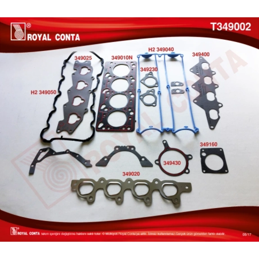 TAKIM CONTA 16V ESCORT 1.6 ZETEC 95-