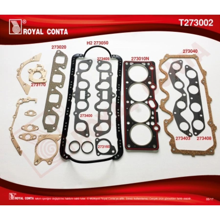 TAKIM CONTA ESCORT 1.3-1.6 CVH 86-