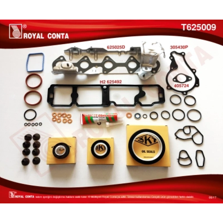 TAKIM CONTA SIL.CONTASIZ FIESTA/FOCUS/COURIER 1,5/1,6 TDCI 11-