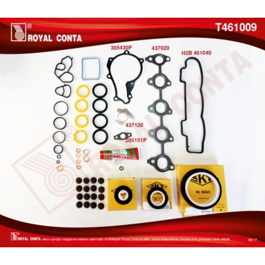TAKIM CONTA SIL.KAPAK CONTA YOK FOCUS/C-MAX 1,6 TDCI 03-11