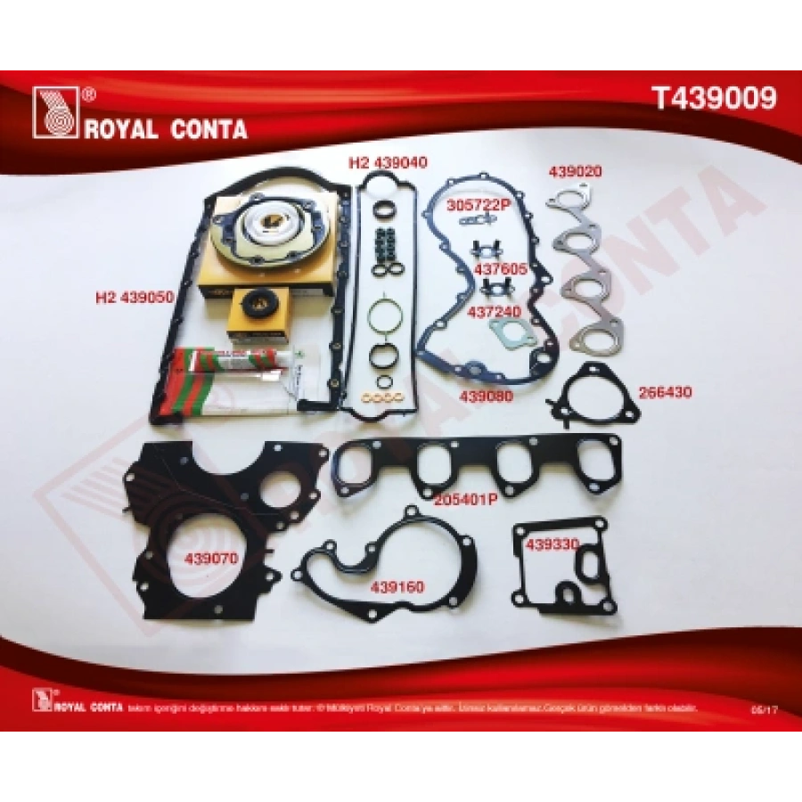 TAKIM CONTA ÜST SIL.KAPAK CONTA YOK CONNECT 1,8 TDCI 02-13