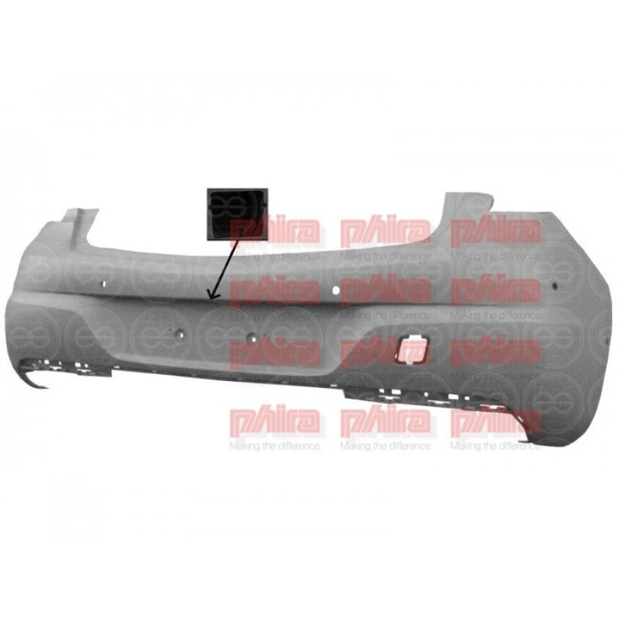 TAMPON ARKA ASTARLI 6 SENSÖRLÜ KAMERA DELİKLİ | OPEL | ASTRA K | 2015-2019