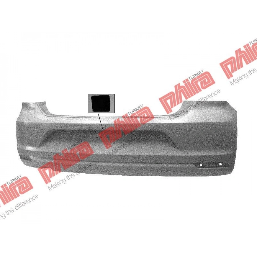 TAMPON ARKA ASTARLI BÜYÜK EGZOS DELİKLİ Kampanya | VOLKSWAGEN | POLO | 2015-2018