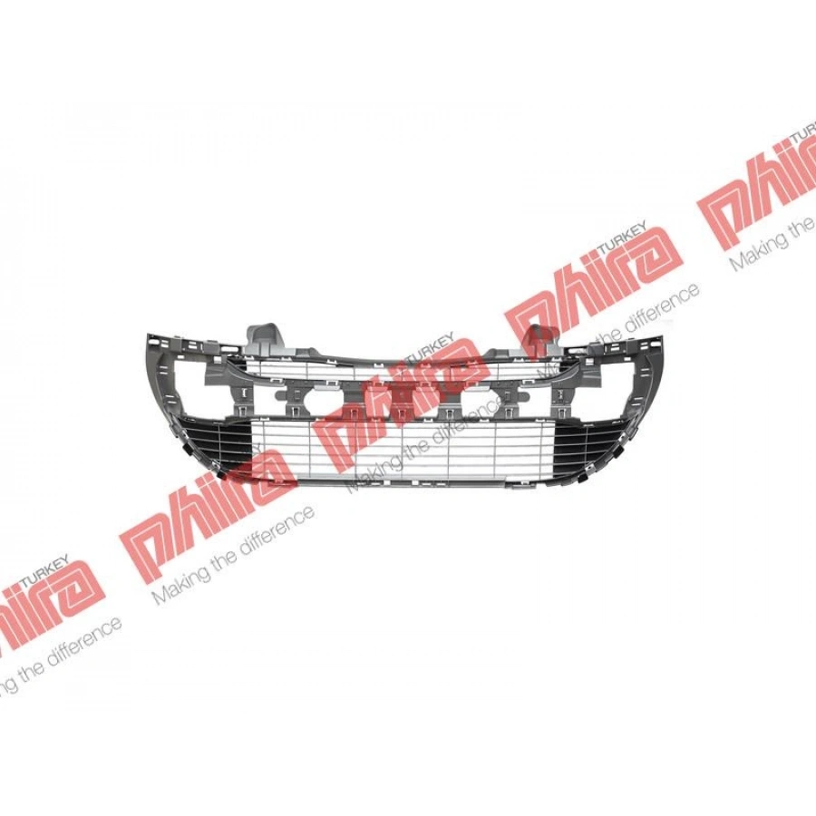 TAMPON IZGARASI ÖN ORTA GÜMÜŞ KROM | PEUGEOT | 308 | 2008>