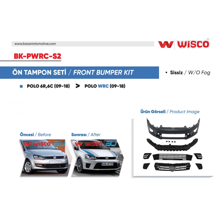 TAMPON SETI ON SISSIZ VW POLO WRC 09-18