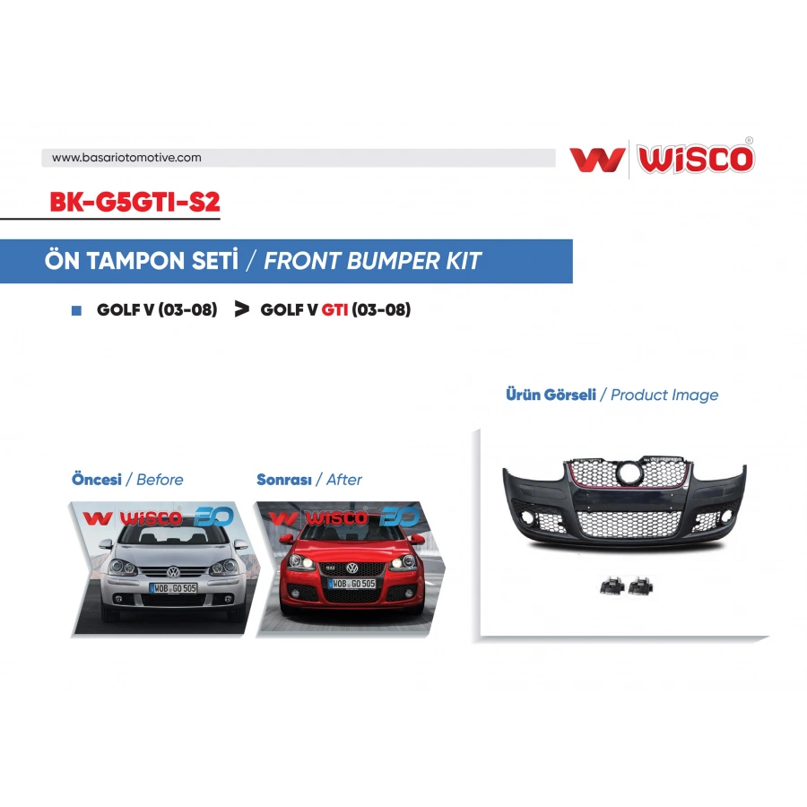 TAMPON SETI ON VW GOLF 5 GTI 04-08