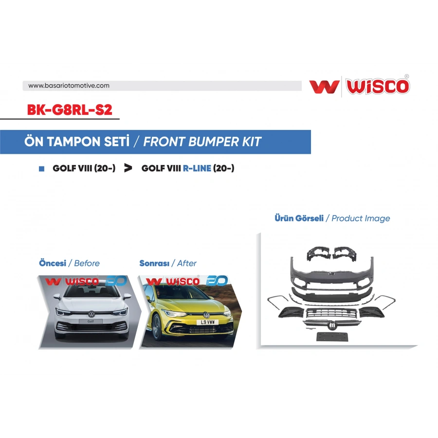 TAMPON SETI ON VW GOLF 8 R-LINE 20-