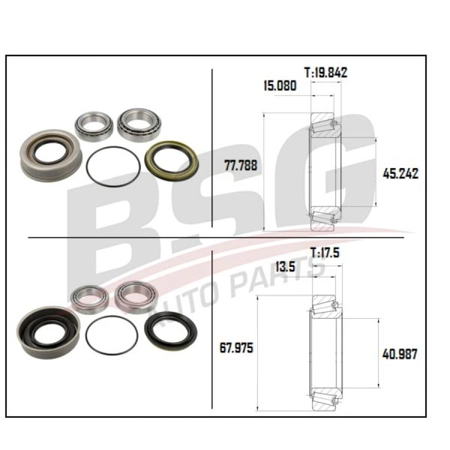 TEKER RULMANI ÖN TAKIM PICK-UP (D21, D22) 4WD 2.5 D:2.5 DCI:2.7 D:3.2 D 86-15