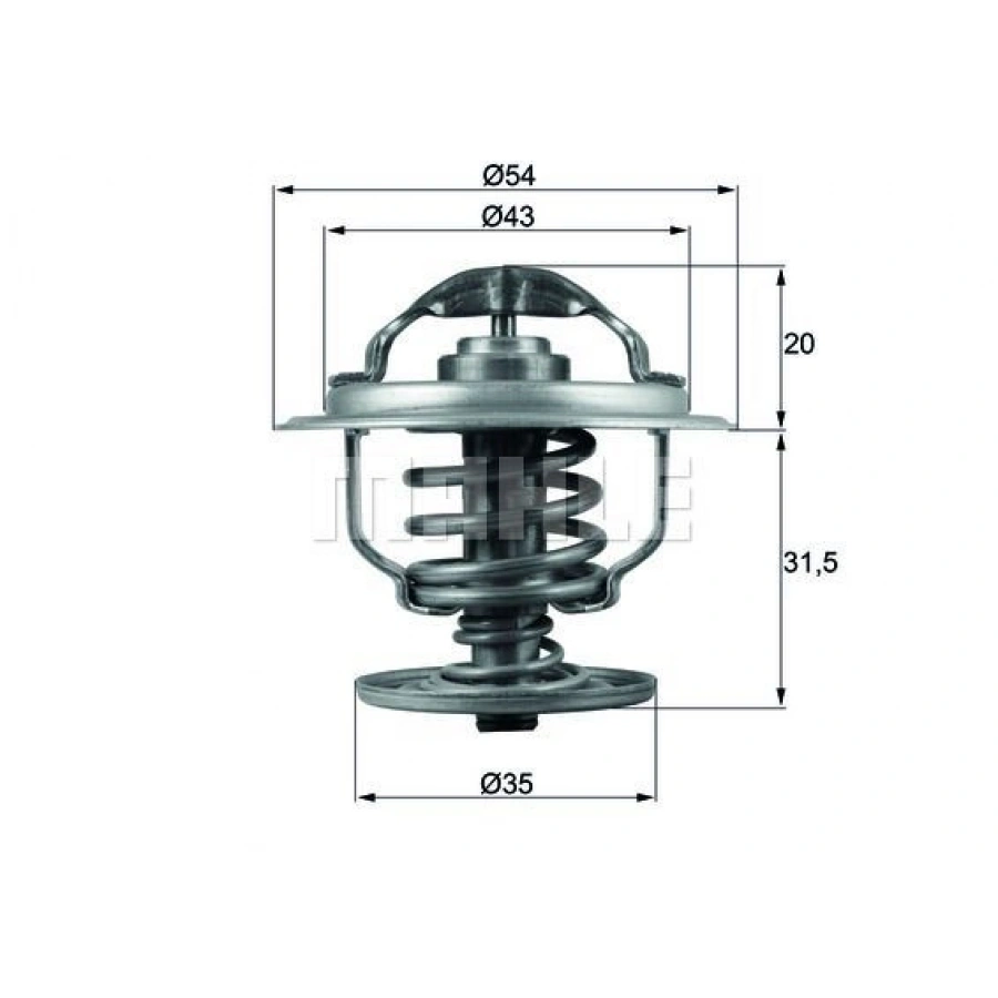 TERMOSTAT (87C) T4-T5-GOLF-JETTA-PASSAT-CORDOBA-IBIZA-TOLEDO-CADDYIII