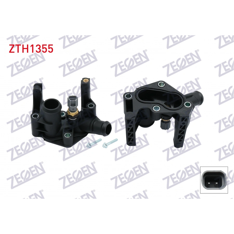 TERMOSTAT GOVDESI (TERMOSTATLI CONTALI) FORD FIESTA 1.25, 1.4, 1.6 / FOCUS 1.4, 1.6