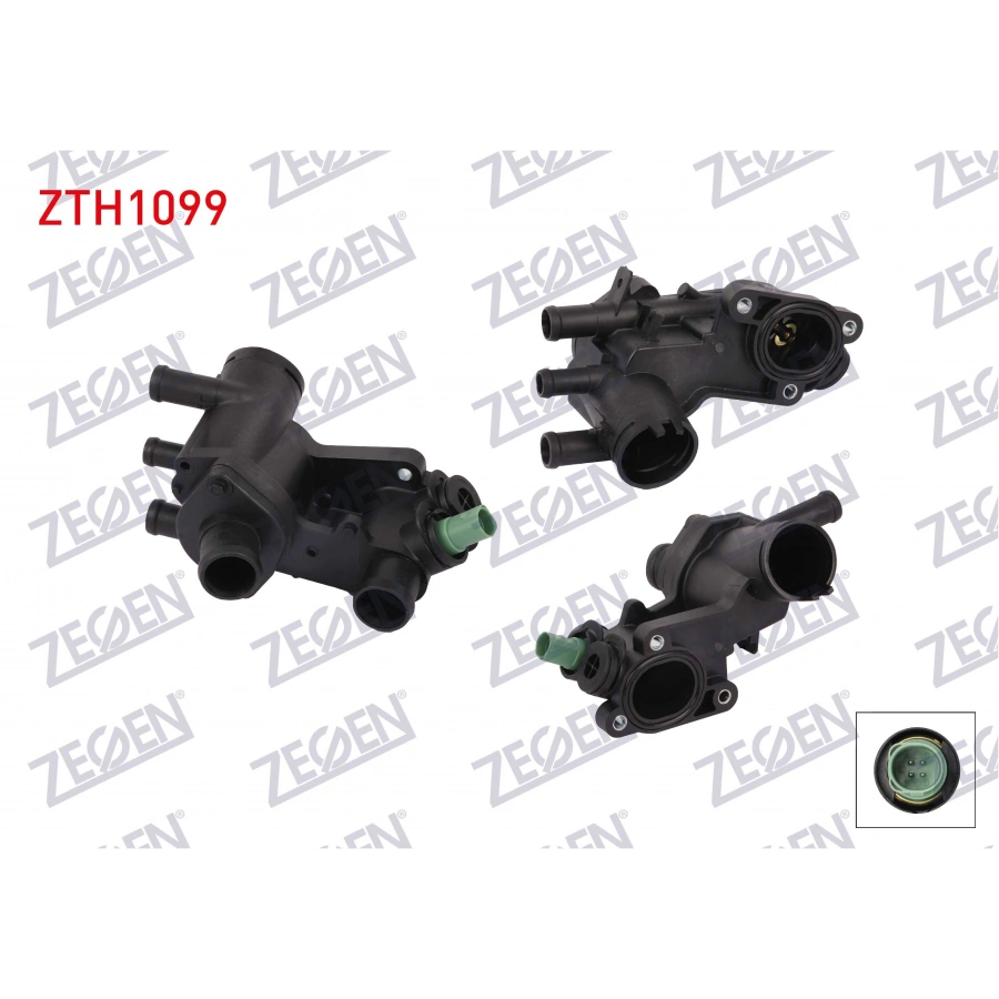 TERMOSTAT KOMPLE 87 C VW GOLF IV 1.4i 16v - 1.6i 16v 1997-2005 / BORA 1.6i 1998-2005 / SEAT LEON 1.4 - 1.6 1999-2006 / TOLEDO II 1.6 1999-2006 / SKODA OCTAVIA 1.4i 16v 1996-2004