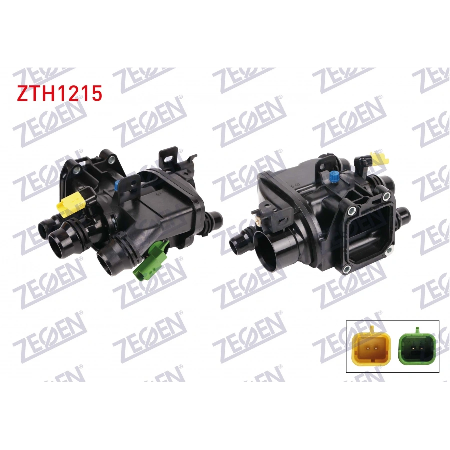 TERMOSTAT KOMPLE 97 C PEUGEOT 208 1.2 2012-/ 2008 1.2 PURETECH 2015-/ 3008 1.2 2015-2016/ 308 II 1.2 THP 2014-/ CITROEN C3 III 1.2 2016-/ BERLINGO 1.2 1.2 PURETECH 2015- / OPEL CROSSLAND 1.2 2017-