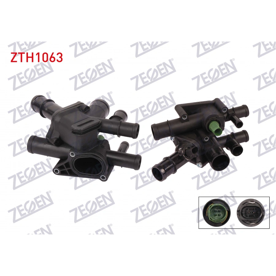 TERMOSTAT KOMPLE CIFT MUSURLU 105 C VW GOLF IV 1.6i A-T 1997-2005 / AUDI A3 1.6 A-T 1996-2003 / SEAT IBIZA II 1.6i A-T 1993-2002