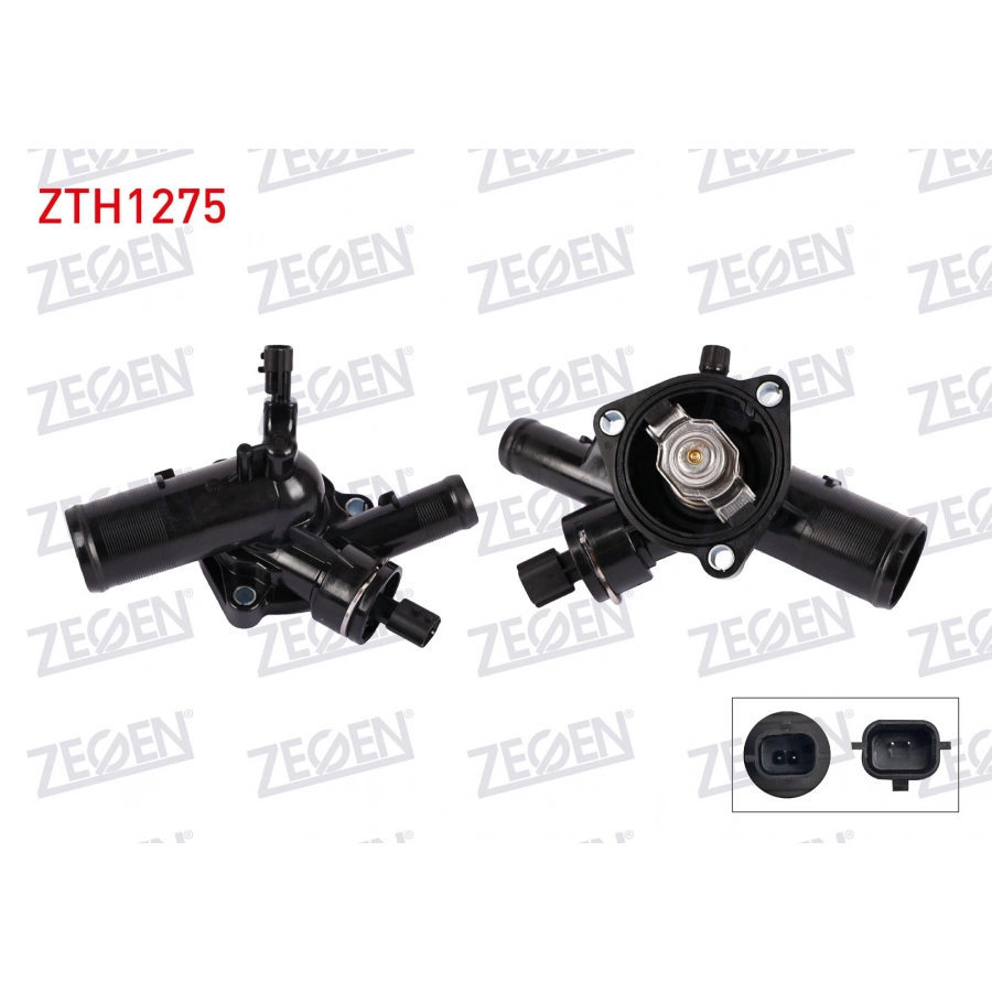 TERMOSTAT KOMPLE CIFT MUSURLU PLASTIK 108 °C RENAULT CLIO III 1.2i 16v 2005-2012