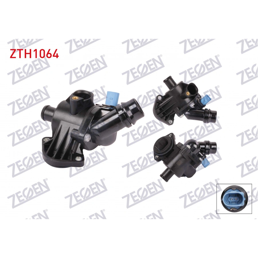 TERMOSTAT KOMPLE ELEKTRIKLI 100 C VW PASSAT 2.0 2000-2005 / AUDI A4 1.8 T - 2.0 2000-2008 / A6 2.0 1997-2004