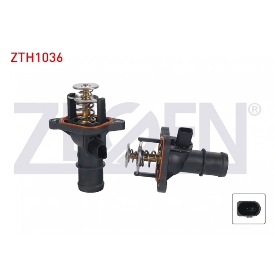 TERMOSTAT KOMPLE MUSURLU 105 C AUDI A3 1.6 1996-2003/ SEAT LEON 1.6 1999-2006/ SKODA OCTAVIA 1.6i 1996-2004/ VW GOLF IV 1.6i 1997-2005/ BORA 1.6i 1998-2005