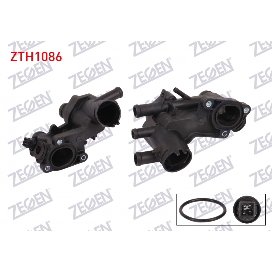 TERMOSTAT KOMPLE MUSURLU 87 C VW GOLF III 1.6 1991-1999 / POLO 1.6i 1994-1999 / SEAT CORDOBA 1.4 16v 1999-2002 / IBIZA II 1.4 16v 1993-2002 / SKODA OCTAVIA 1.6i 1996-2004