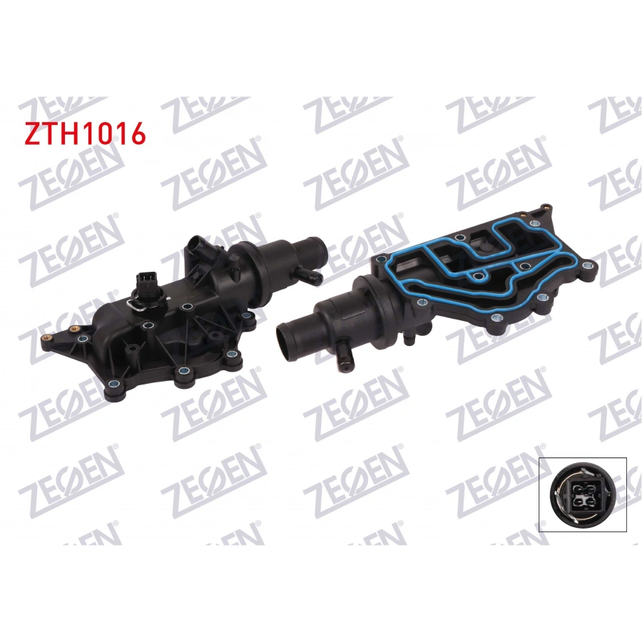 TERMOSTAT KOMPLE MUSURLU 89 C RENAULT CLIO II 1.4i 16v 1998-2005 / LAGUNA II 1.6i 16v 2001-2007