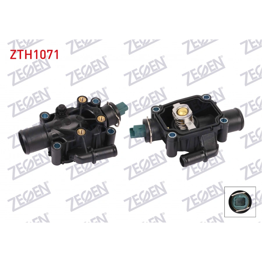 TERMOSTAT KOMPLE MUSURLU 91 C CITROEN C-ELYSEE 1.6 VTI 2012- / C2 1.4 2003-2009 / C3 1.6 2002-2009 / PEUGEOT 301 1.6 VTI 2012- / 207 1.6 16v VTI 2006-2012 / 307 1.6 2000-2007