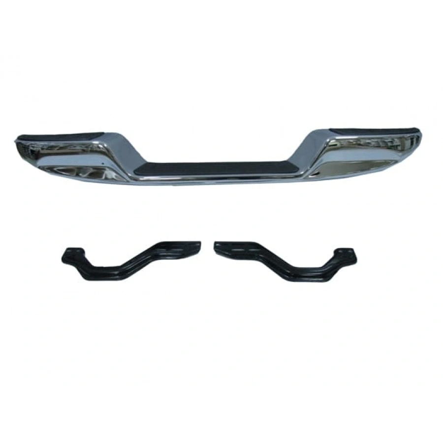 TOYOTA HILUX- PICK UP LN145- 98/01; ARKA TAMPON NİKELAJLI ALTI BOMBELİ (BAĞLANTI BRAKETLERİ İLE)FPI)