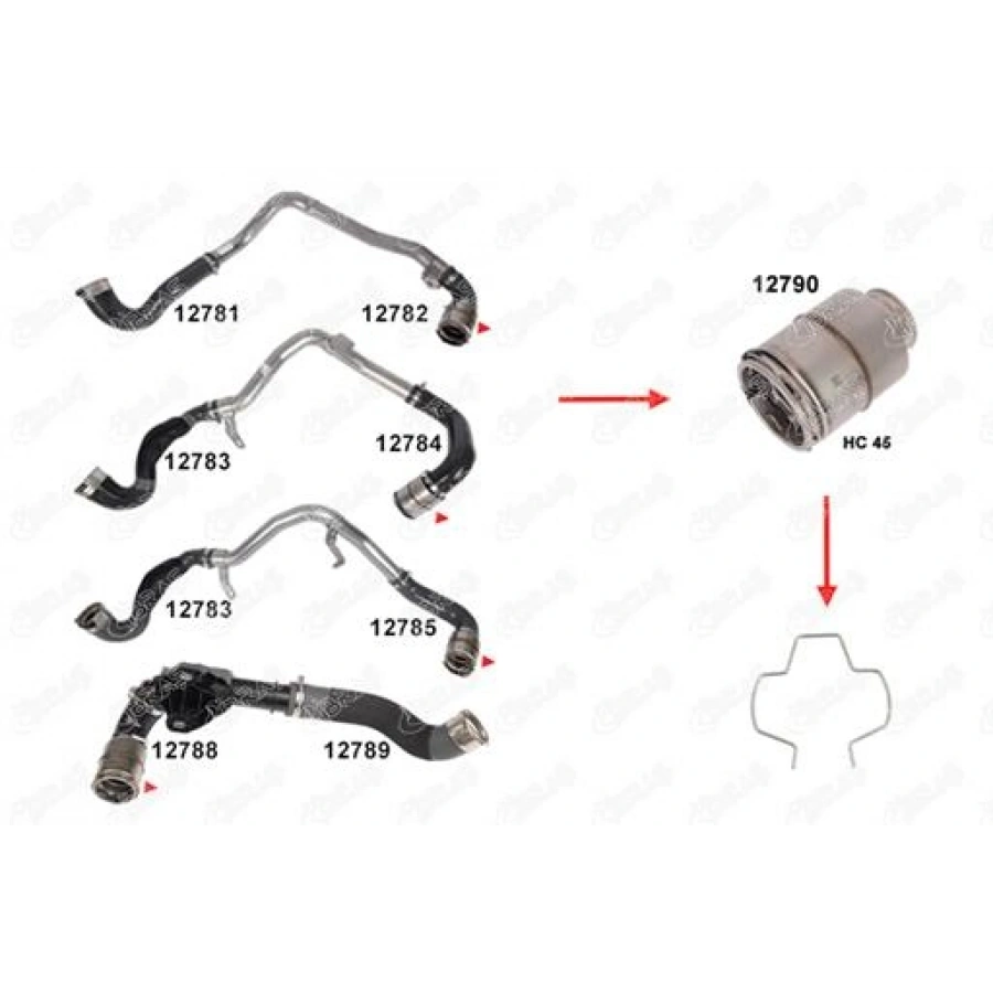 TURBO HORTUM TUTUCU YAY REZONATÖR SEKMANI NV400 MOVANO B MASTER III 2.3 DCI 10-