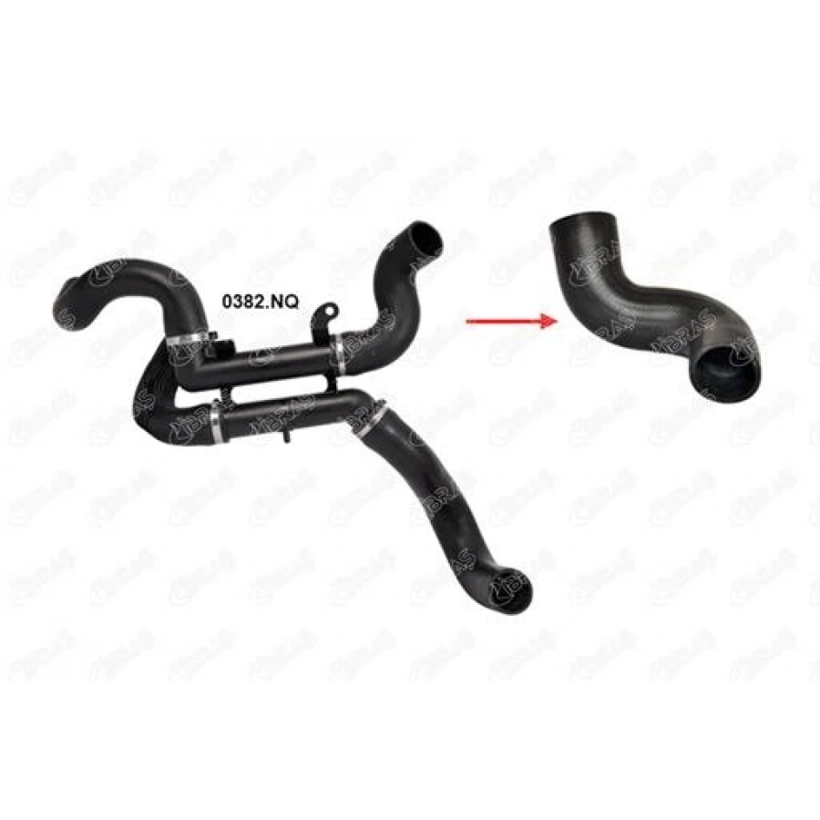 TURBO HORTUMU (UÇ PARÇASI) 407 / C5 III (X7) 1.6 HDI 04-