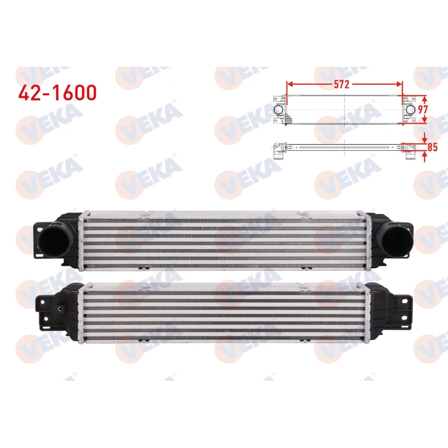 TURBO RADYATÖRÜ 572X97X85 CAPTIVA ANTARA Z20S 07-