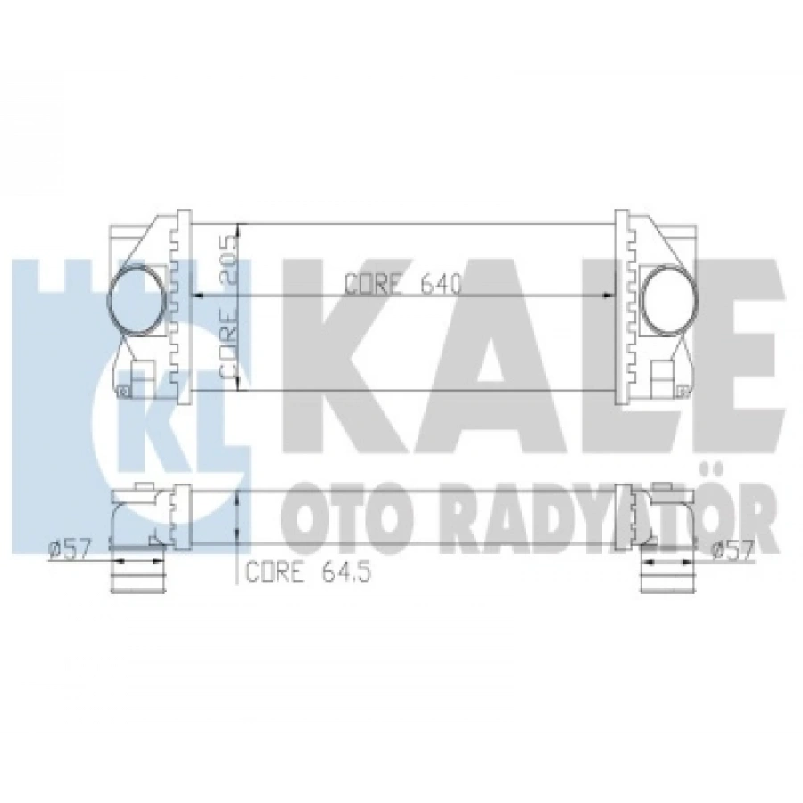 TURBO RADYATÖRÜ 640X202X64 W906 SPRINTER-CRAFTER M646 06-