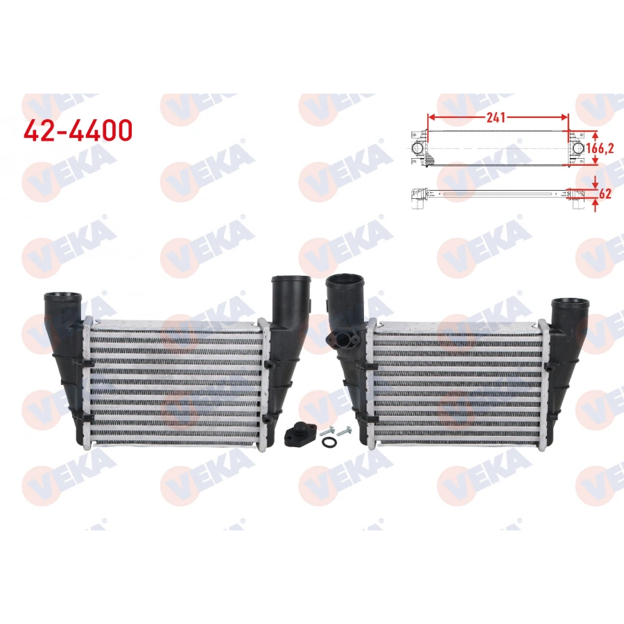 TURBO RADYATÖRÜ 8ML 376 727-581 PASSAT-A4-A6 AFN-AVG-AEB-APU 1,8 T-1,9 TDI 97-00