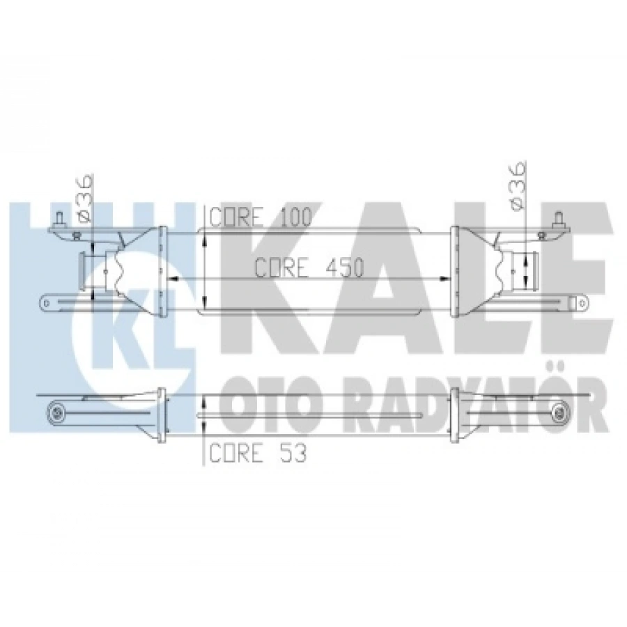 TURBO RADYATÖRÜ AL/PL/BRZ450X97X52 GRANDE PUNTO 1,3 MTJ 05-