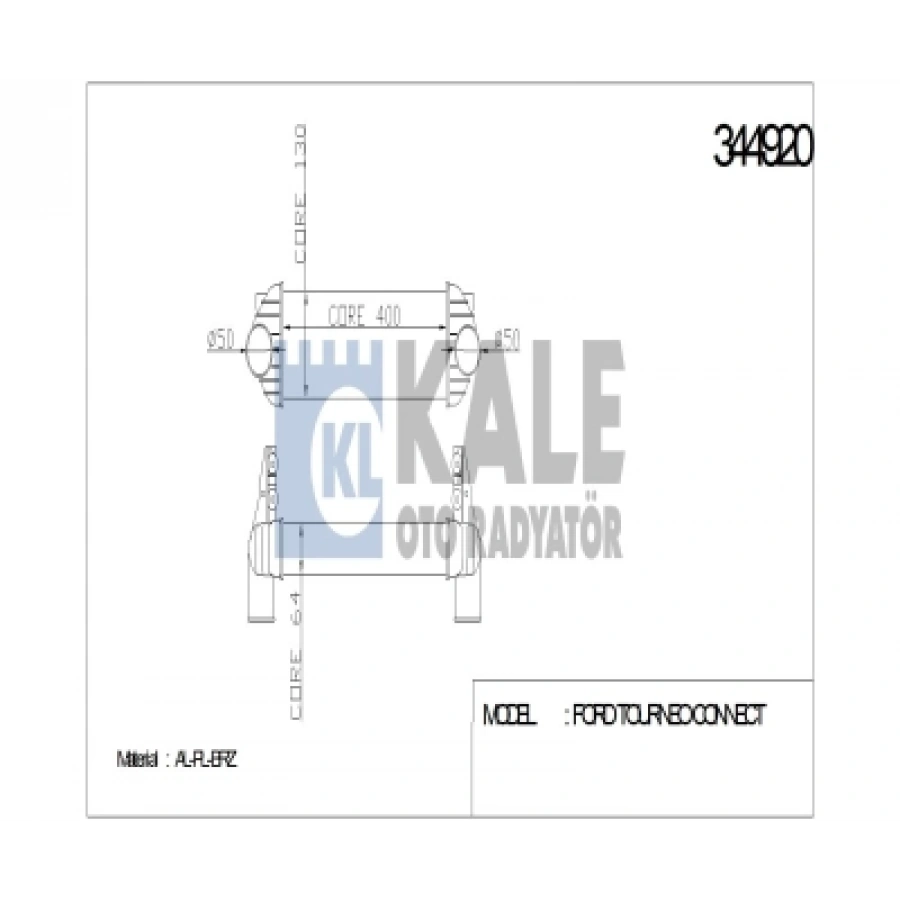 TURBO RADYATÖRÜ CONNECT 1,8 TDCI 06-13