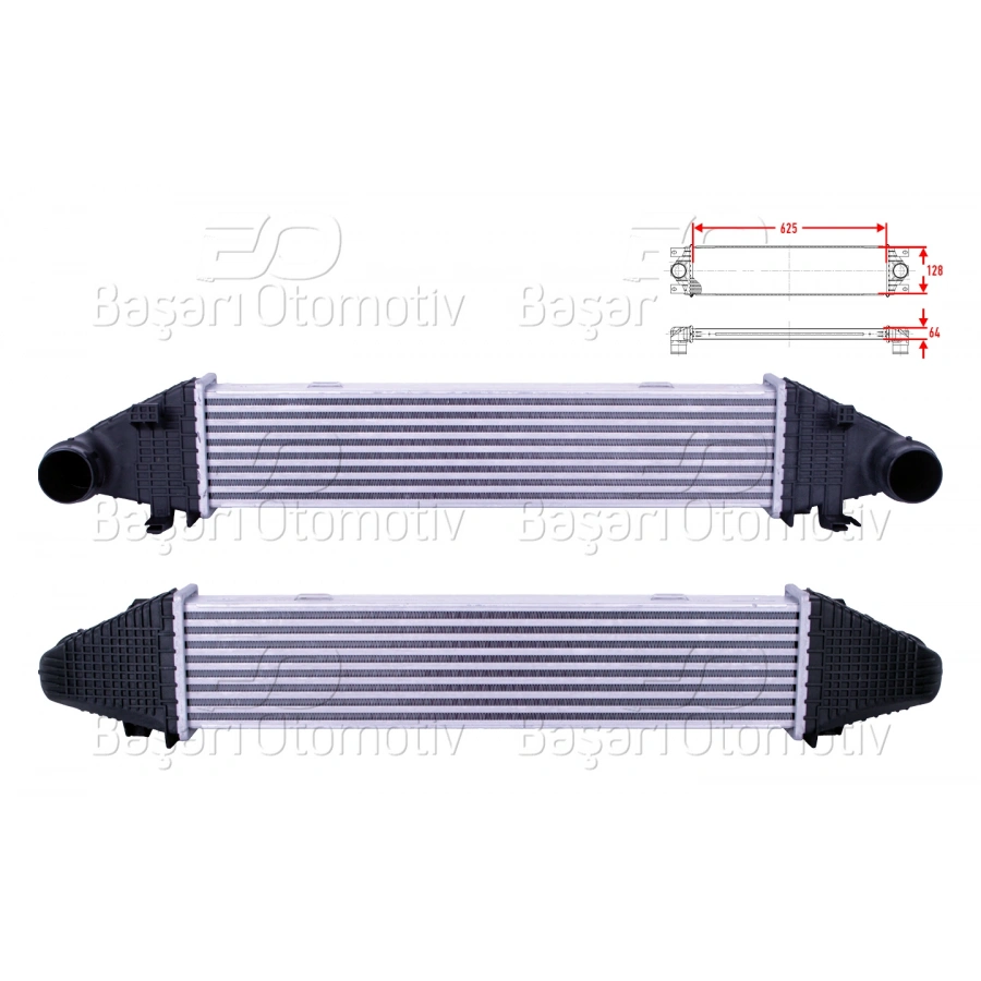 TURBO RADYATORU (INTERCOOLER) 625X128X64 MERCEDES-BENZ BENZ W204 C180 CDI C200 CDI C250 CGI W212 E200 CDI E200 CGI E250 CGI A207 E200 CGI E250 CGI C207 E200 CGI E250 CGI 09 >