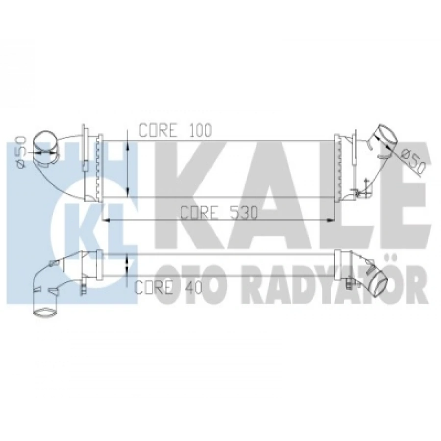 TURBO RADYATÖRÜ INTERCOOLER AL/PL LOGAN MCV/ SANDERO 1.5 dCi 04-