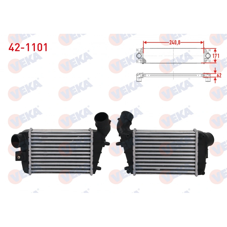 TURBO RADYATORU (INTERCOOLER) ALFA ROMEO 147 1.9 JTD 115 hp 2001-2010