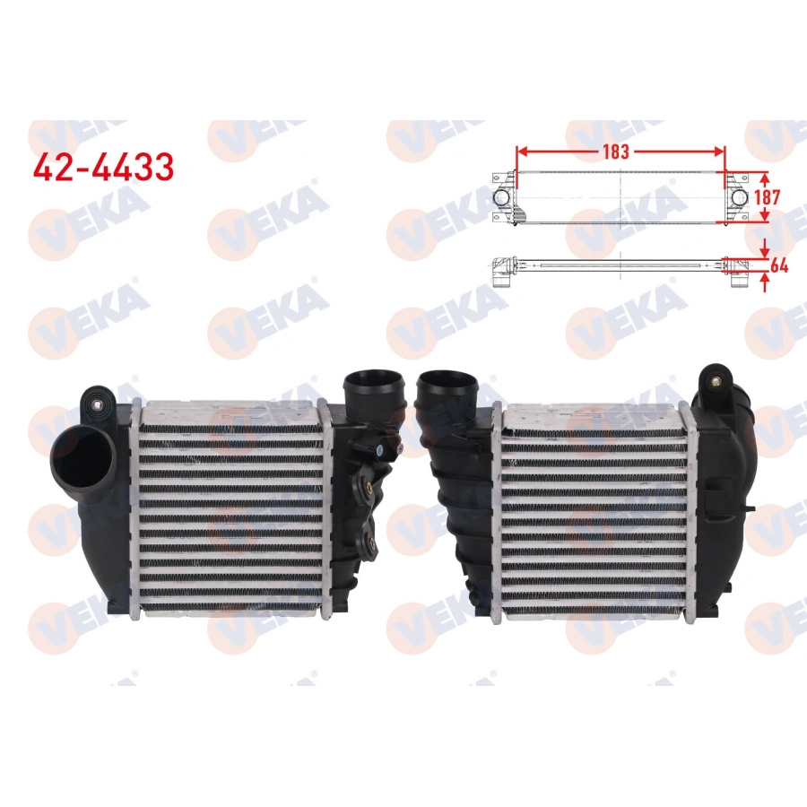 TURBO RADYATORU (INTERCOOLER) AUDI A3 1.8 T 150 hp 1996-2003