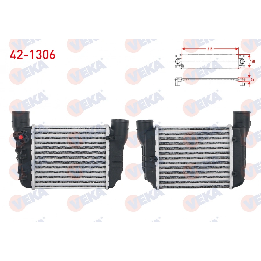 TURBO RADYATORU (INTERCOOLER) AUDI A4 1.8 T - 1.8 T QUATTRO 2000-2008