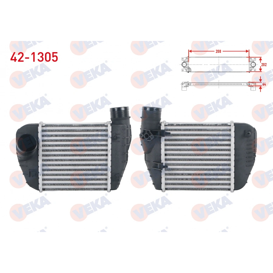 TURBO RADYATORU (INTERCOOLER) AUDI A6 2.0 TDI - 2.0 TFSI 2004-2011