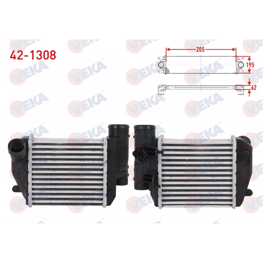 TURBO RADYATORU (INTERCOOLER) AUDI A6 C6 2.7 TDI 163 hp 2004-2011