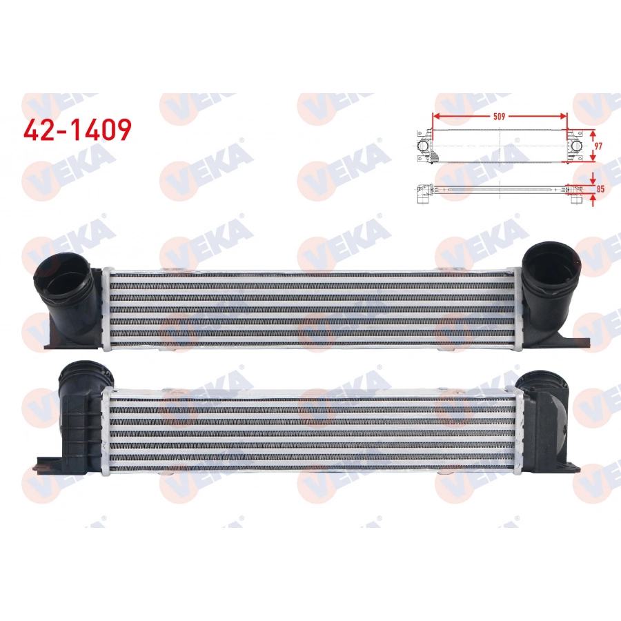 TURBO RADYATORU (INTERCOOLER) BMW 1 SERISI (E81) 118 D - 120 D 2004-2012/ 3 SERISI (E90) 318 D - 320 D - 320 d xDrive 2005-2011/ X1 (E84) 2.0 D 2011-