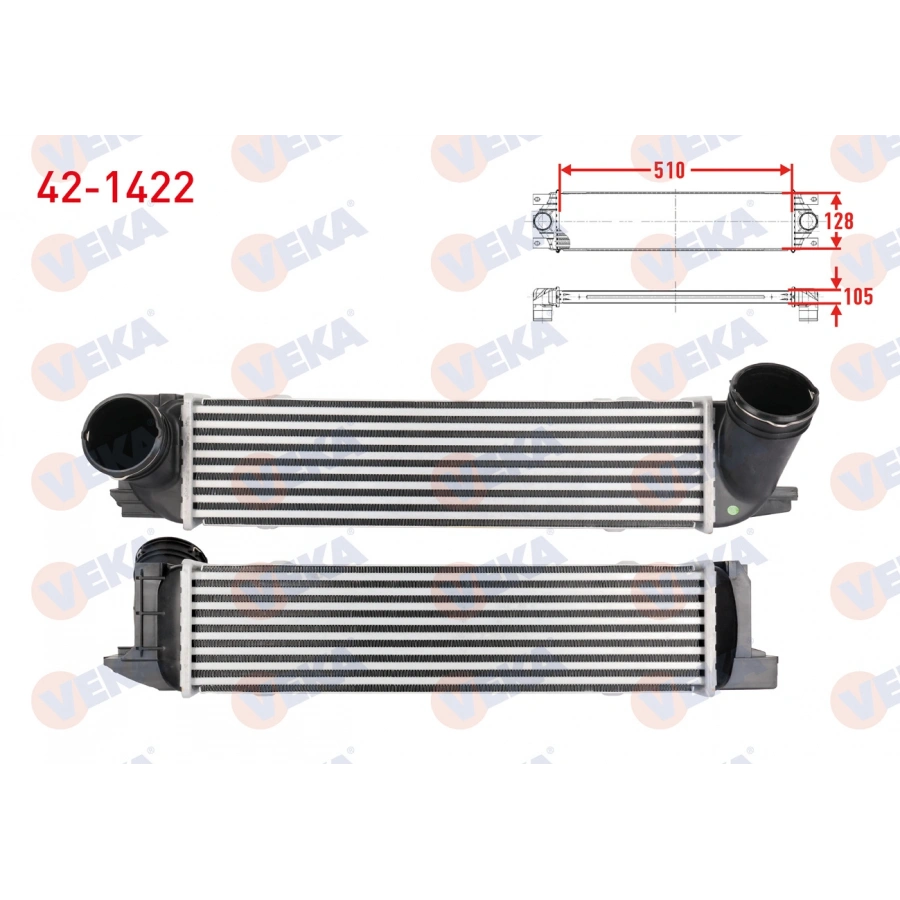 TURBO RADYATORU (INTERCOOLER) BMW 1 SERISI (E82, E88) 135i / 3 SERISI (E90, E92, E93) 335i-D-Xi / X1 (E84)