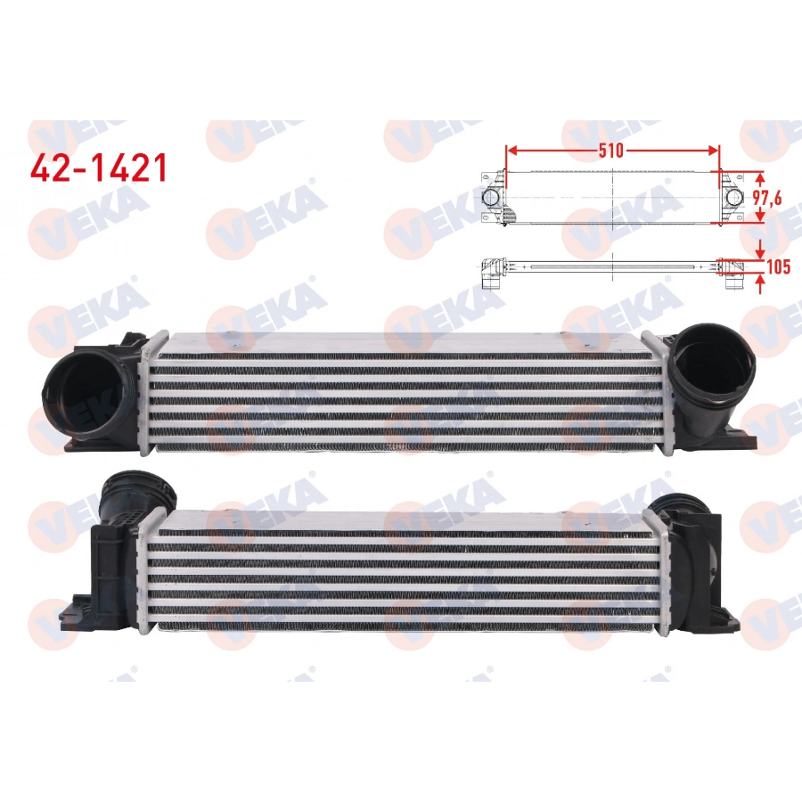 TURBO RADYATORU (INTERCOOLER) BMW 3 (E90) 325 D 197 hp 2006-2010