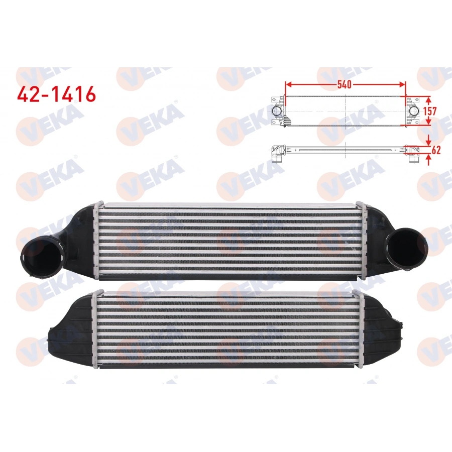 TURBO RADYATORU (INTERCOOLER) BMW X3 (E83) 2.0 SD 177 hp 2007-2008